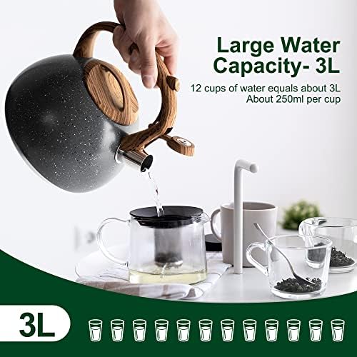 Greenual 32 Quart Loud Whistling Tea Kettle