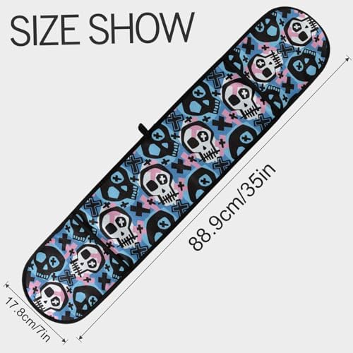 Perfect Protection Funky Skull Halloween Double Oven Mitts