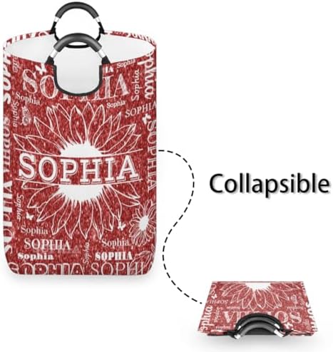 Custom Name Laundry Basket with Collapsible Design
