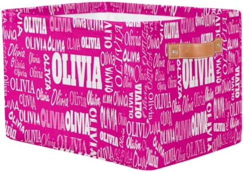 Personalized Foldable Storage Basket with Name