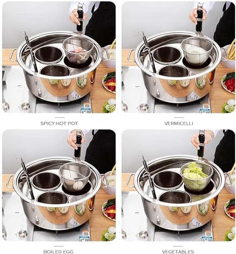 Stainless Steel Pasta Multi-Purpose Pot steamer with Basket and Lid