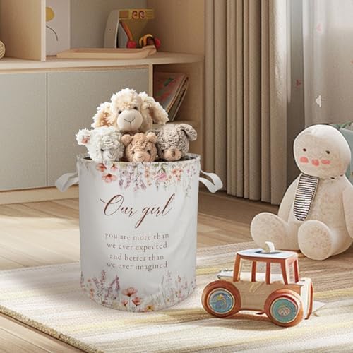 Stylish Baby Girl Laundry Basket with Cute Storage Solutions