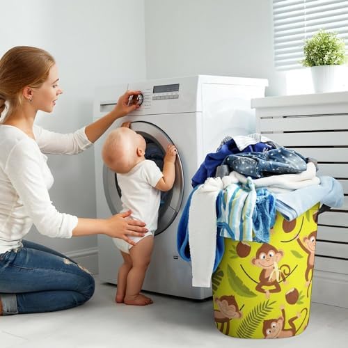 Chic Monkey Palm Tree Storage Basket Waterproof 173x138 Capacity