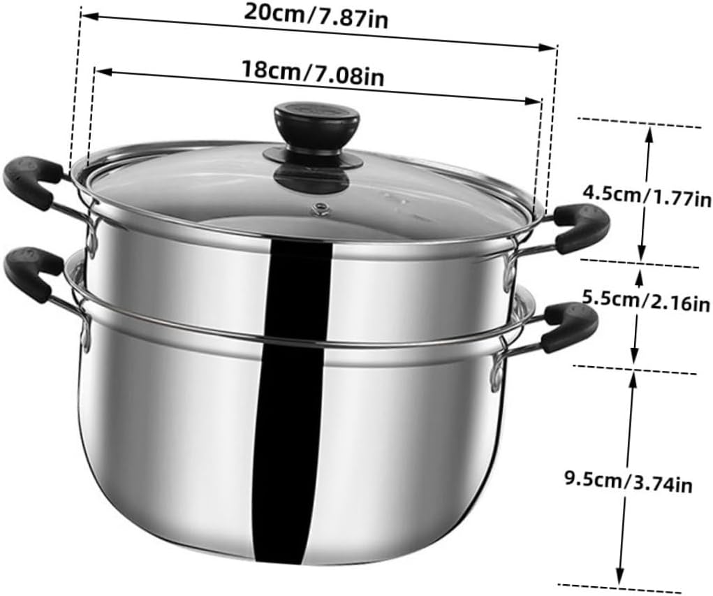Stainless Steel Steam Pot for Home Kitchen