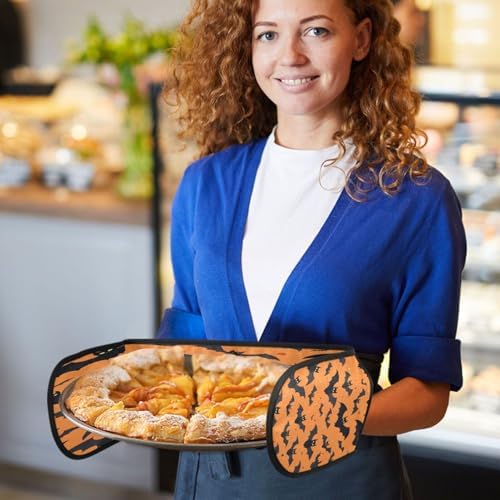Premium Heat-Resistant Halloween Oven Mitts