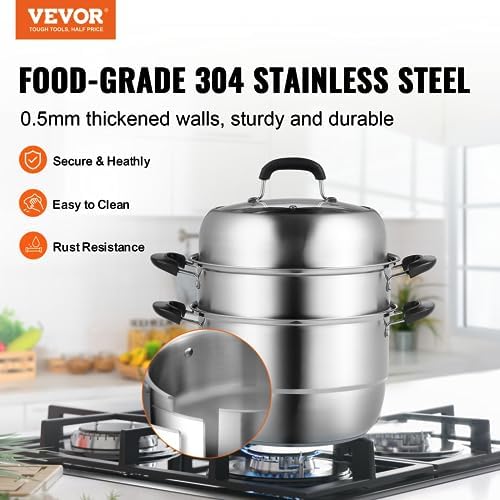 3-Tier STEamer Pot Set for Cooking
