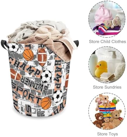 Meiko Sport Balls Laundry Hamper - Durable Storage Solution