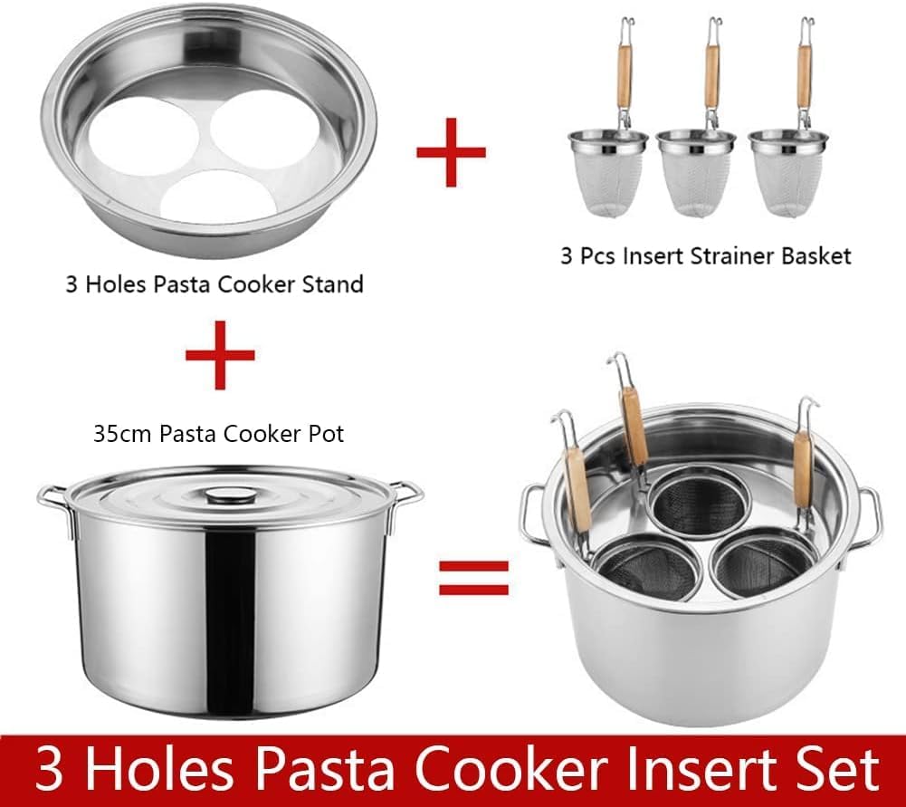 UNbitStainless Steel Pasta Pot Set