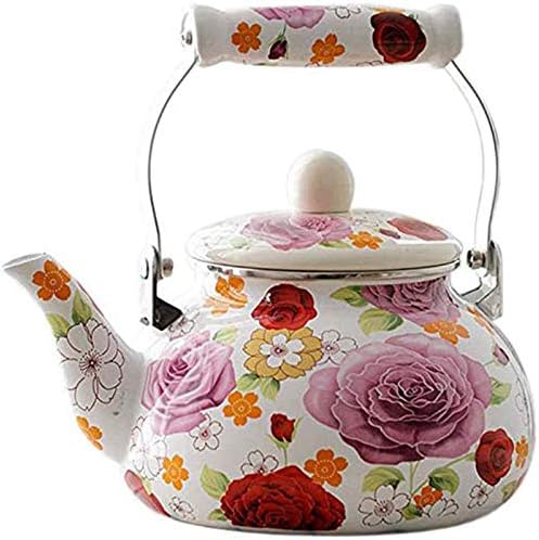 Your Home OLYTARU Enamel Teapot Floral
