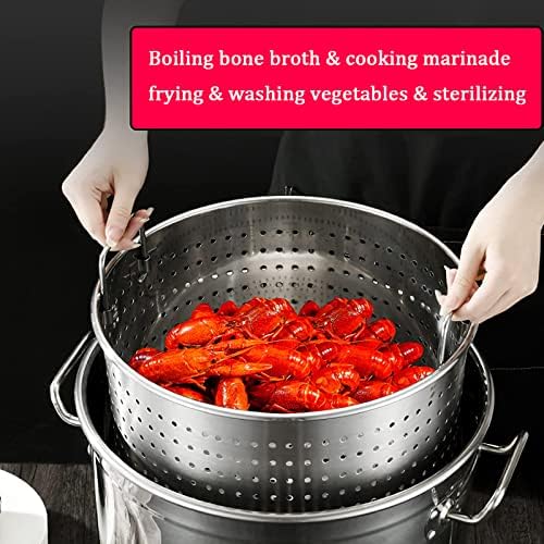 Stainless Steel Seafood Steamer Pot for BoilTamalate or Fry