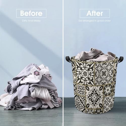 Patchwork Tile Talavera Retro Laundry Hamper