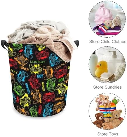 Game ThemeBEST Laundry Basket Stylish Storage for Gamers Boys More
