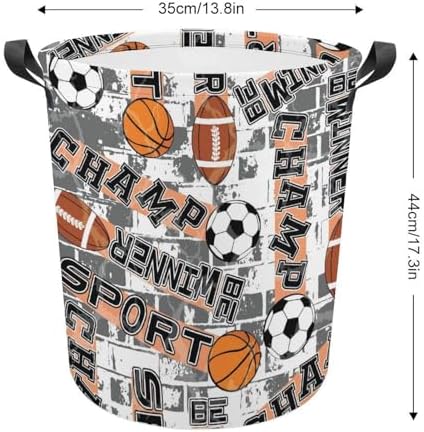 Meiko Sport Balls Laundry Hamper - Durable Storage Solution