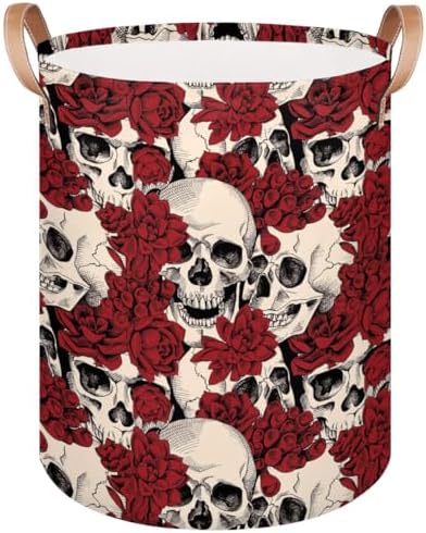 Gothic Sugar Skull Laundry Basket