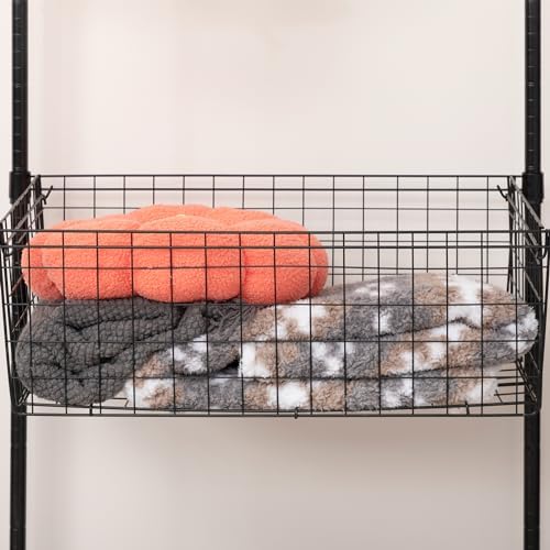 ALIMORDEN Laundry Cart with Clothes Rack Black