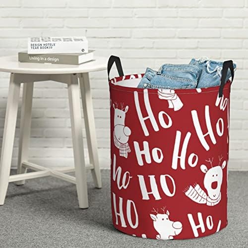 AFHYZY Christmas Laundry Hamper Collapsible with Handles for Bedside Storage