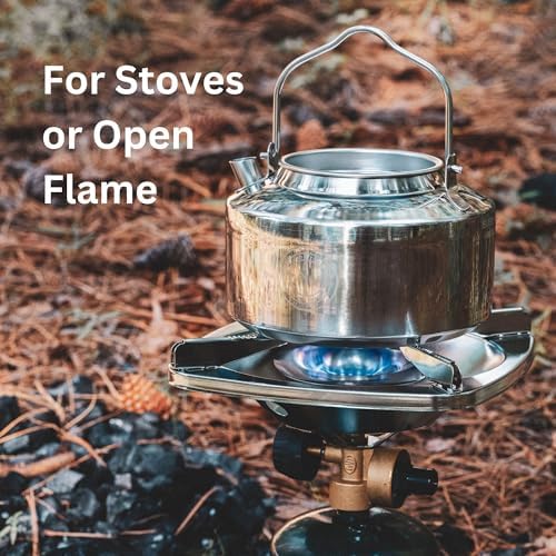 Compact camping kettle for tea and coffee on the go
