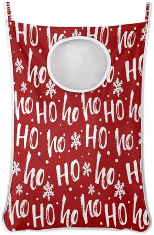 Festive Hanging Laundry Hamper for Space-Saving Storage