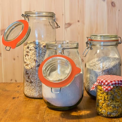 12-Pack Silicone Gasket Set for Glass Jars