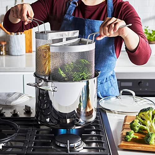 Sturdy Henriks 85-qt Stainless Steel Pasta Pot with Lid and Strainers