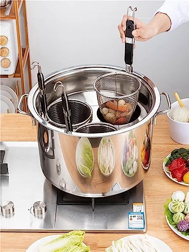UNbit 3-in-1 Stainless Steel Pasta Cooker with Three Strainer Baskets