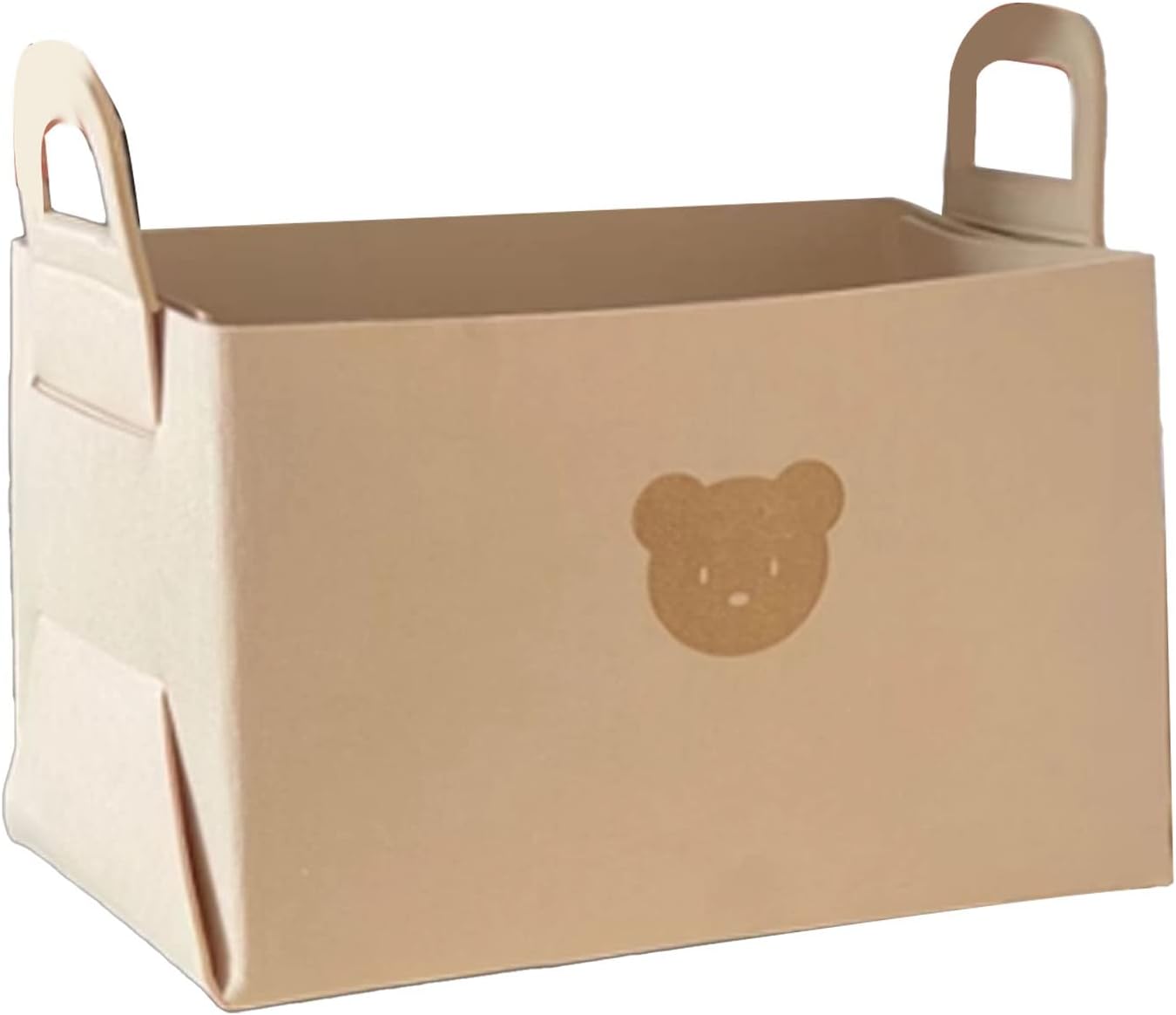 Felt Bear Storage Basket for Home