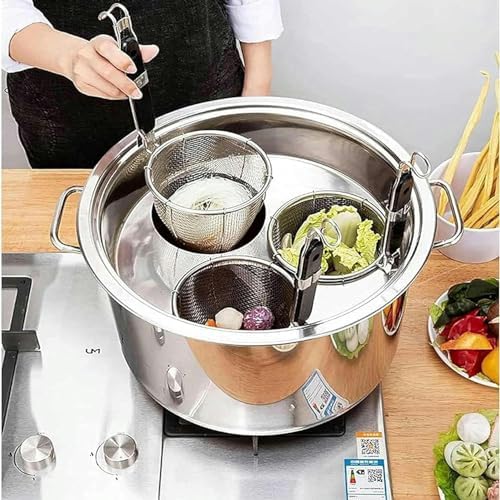 BingWang Multi-Pasta Cooker Set Stainless Steel Durable for Home Kitchen Use