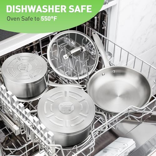 Duxtop 17-Piece Stainless Steel Pots Pans Set for Perfect Cooking