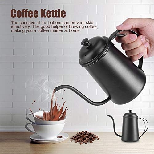 Stainless Steel 650ML Gooseneck Durable Elegant Coffee Kettle