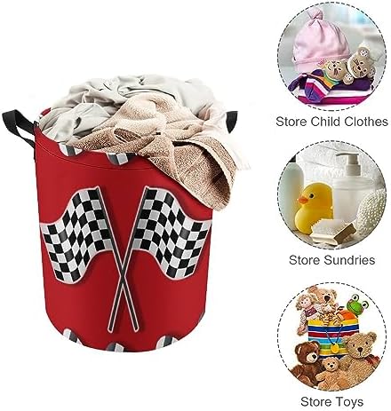 Race Car Racing Foldable Laundry Basket