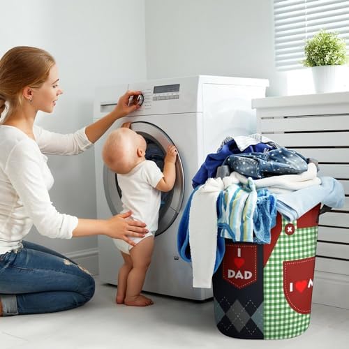 I Love Mom_collapsible laundry basket