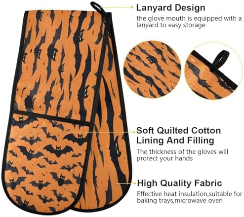 Premium Heat-Resistant Halloween Oven Mitts