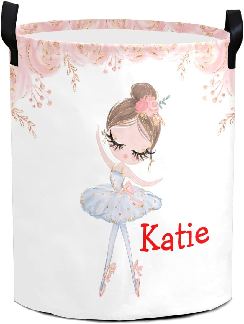 Personalized Ballerina Laundry Basket
