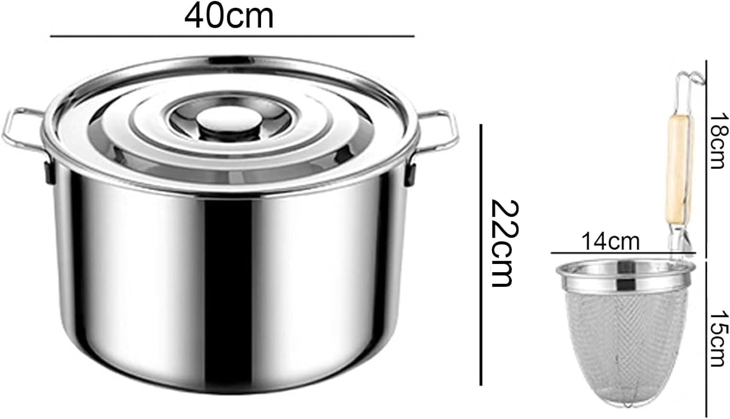 High-Quality Commercial Pasta Pot - Stainless Steel Strainer Insert Durable Versatile