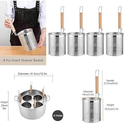 Portable Stainless Steel Pasta Cooker Set
