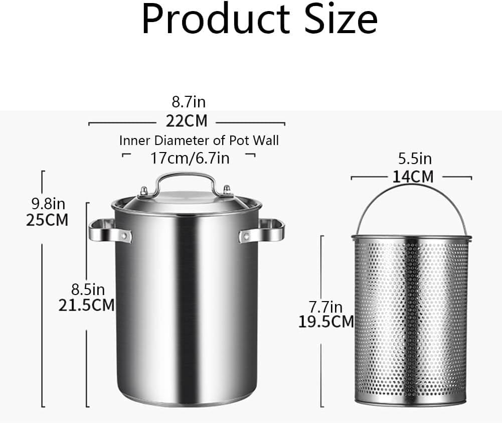UNbit 4L Asparagus Steamer Pasta Pot with Lid