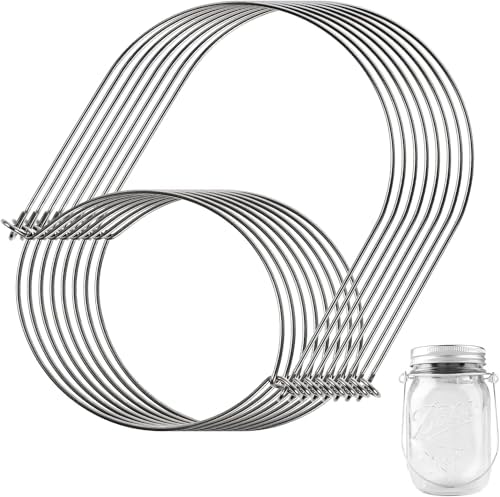 Premium Stainless Steel Mason Jar Wire Hangers Hanging Cables for Mason Jars