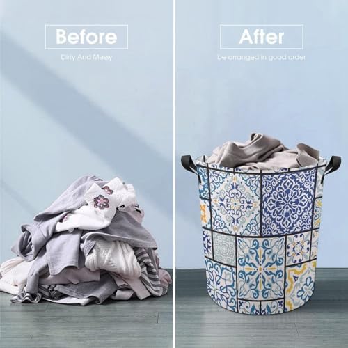 Durable Retro Laundry Hamper Waterproof Storage Solution for Home Travel