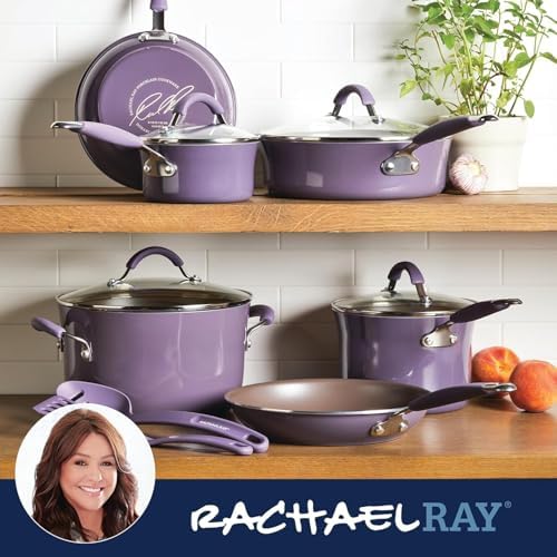 Rachael Ray Cucina Nonstick Cookware Set Lavender Purple
