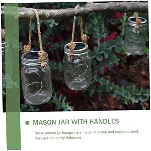 STOBAZA 6-Piece Mason Jar Hangers Aluminum Rugged Durable