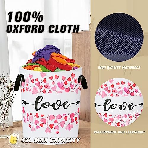 Love Laundry Basket Red Heart