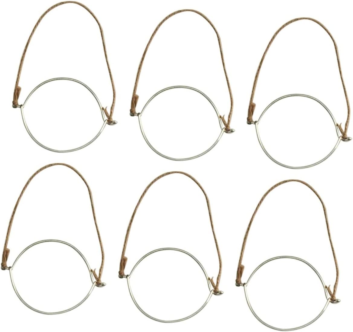 Hanging Mason Jar Rope Handles Heavy Duty Stainless Steel