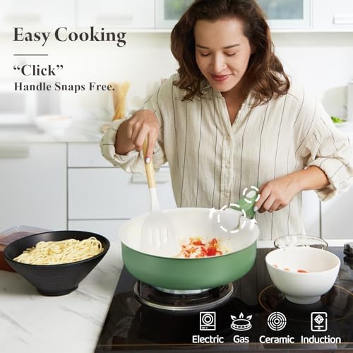 Stain-Resistant Nonstick Cookware Set for Home Kitchen