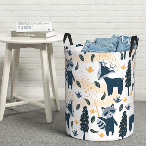 Collapsible Laundry Hamper with Handles for Bedroom Storage