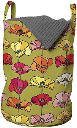 Ambesonne Poppy Laundry Bag