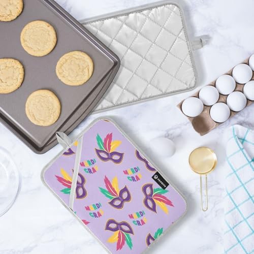 Mardi Gras Pot Holder Set 2-Piece