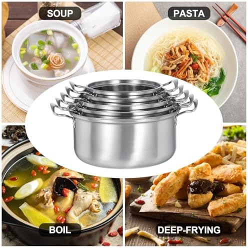 Premium Stainless Steel Stock Pot Set for Home