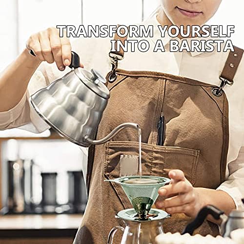Stainless Steel 1-Liter Gooseneck Coffee Kettle Precision Brew