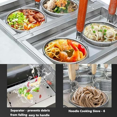 Wzglod Commercial Spaghetti Pasta Cooker Set5 Holes Durable Efficient Commercial Kitchen Tool