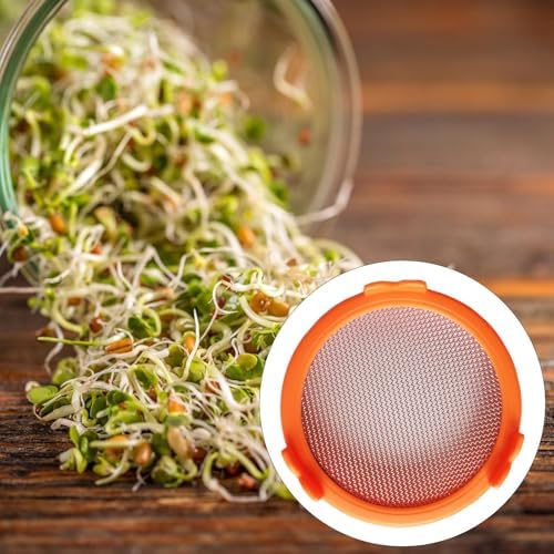 Sprouting Jar Strainer Lid - Easy Bean Sprout and Microgreen Growing